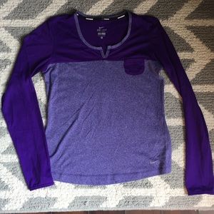 Long sleeve Nike Dri-Fit running top